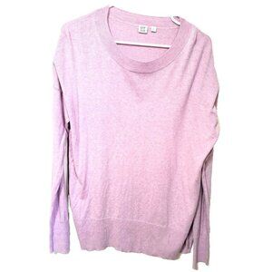 Gap For Good Women's L Lilac Long Sleeve Cotton Sweater